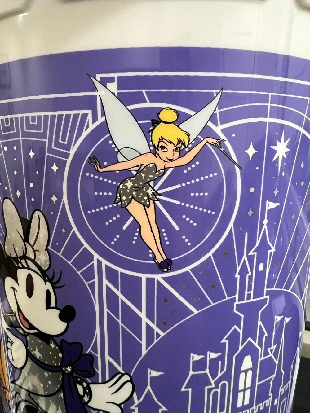 ✨Disney 100 Years of Wonder Souvenir Popcorn Bucket 2023✨ Purple/White/Silver